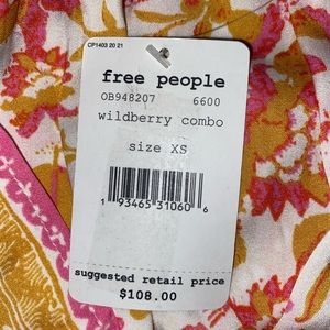 Free People satin shirt